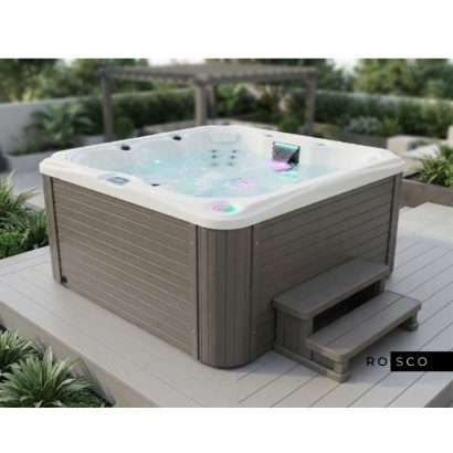 Джакузи с каскаден водопад с LED светлини за 3 човека 200x200x98