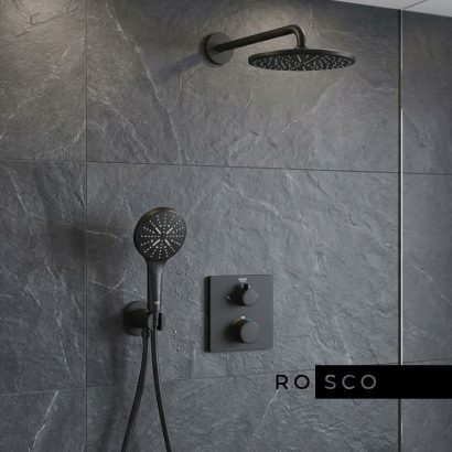 Термостатен душ комплект за вграждане Grohtherm Smartcontrol + Rainshower 310 Phantom Black GROHE